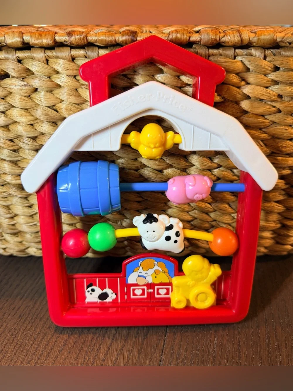Fisher-Price Vintage 1991 Discovery Beads Farmhouse Toy